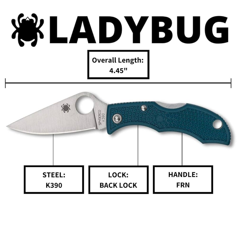 Amazon.com : Spyderco Ladybug 3 Lightweight Knife with 1.97